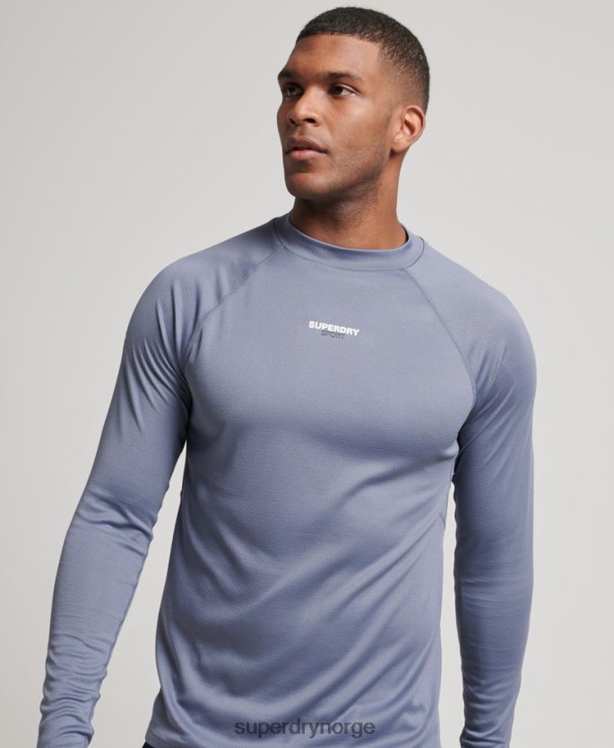 Superdry lilla klær 86P46D1407 train mock hals topp menn