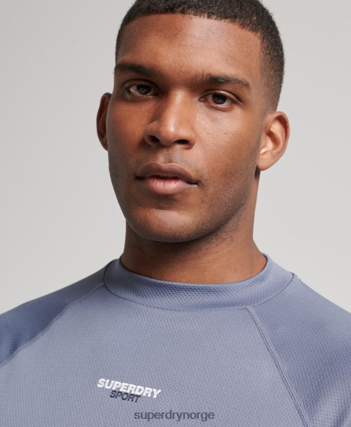 Superdry lilla klær 86P46D1407 train mock hals topp menn