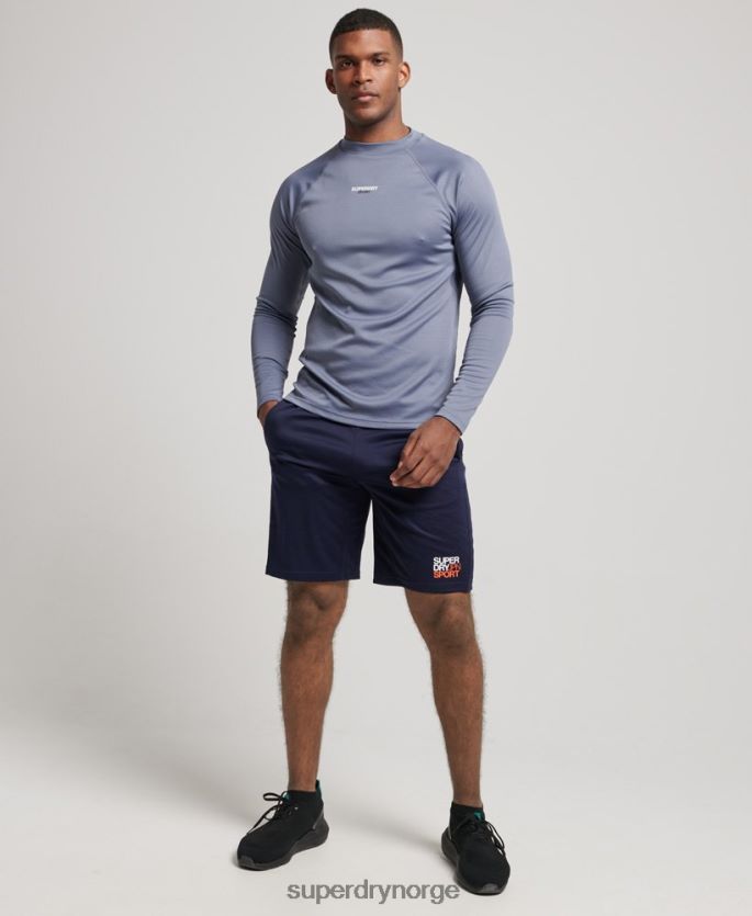 Superdry lilla klær 86P46D1407 train mock hals topp menn