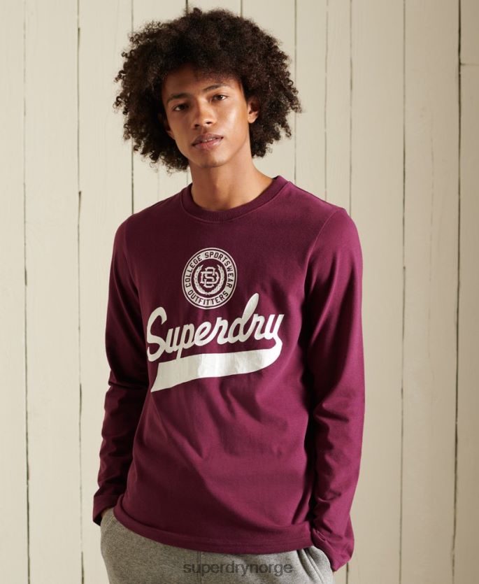 Superdry lilla klær 86P46D1585 langermet topp i manusstil menn