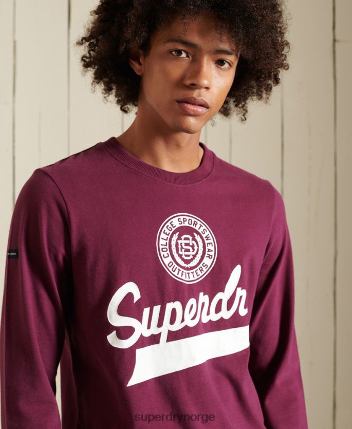 Superdry lilla klær 86P46D1585 langermet topp i manusstil menn