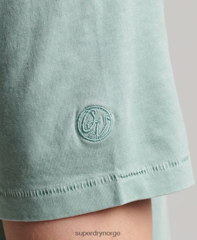 Superdry lyse blå klær 86P46D4886 vintage surfer ranchero t-skjorte i økologisk bomull menn