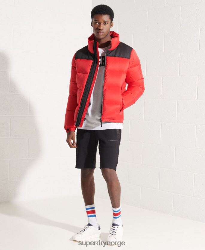 Superdry lysegrå klær 86P46D1551 varsity bue langermet topp menn