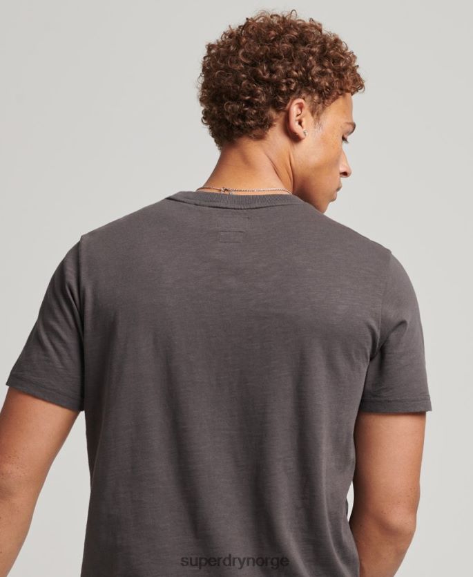 Superdry mørk grå klær 86P46D4932 blackout rock grafisk t-skjorte menn