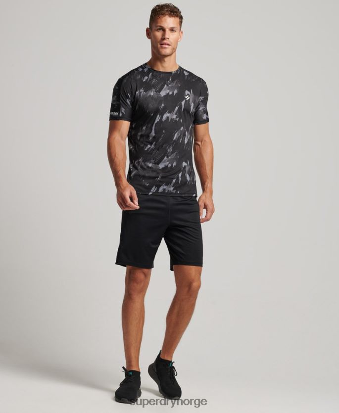Superdry mørk grå klær 86P46D5393 løpe kortermet t-skjorte menn