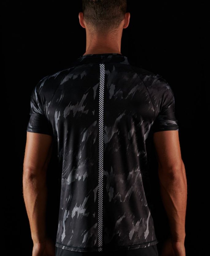 Superdry mørk grå klær 86P46D5393 løpe kortermet t-skjorte menn