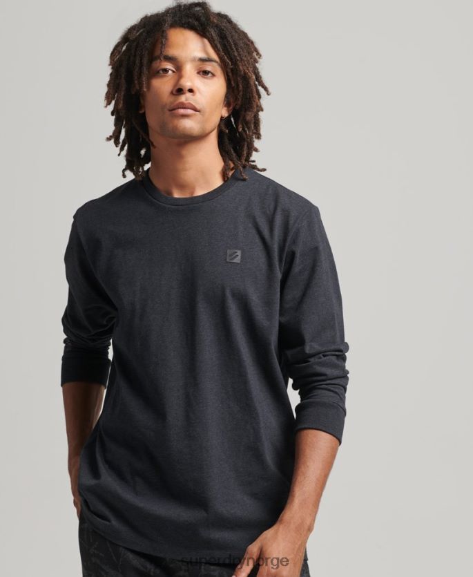 Superdry mørk grå klær 86P46D6471 tech langermet topp menn