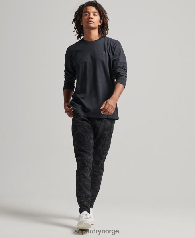 Superdry mørk grå klær 86P46D6471 tech langermet topp menn