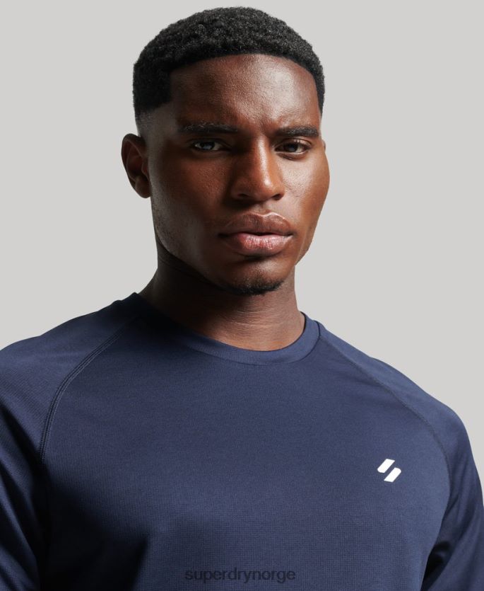 Superdry marinen klær 86P46D1416 train active kortermet t-skjorte menn
