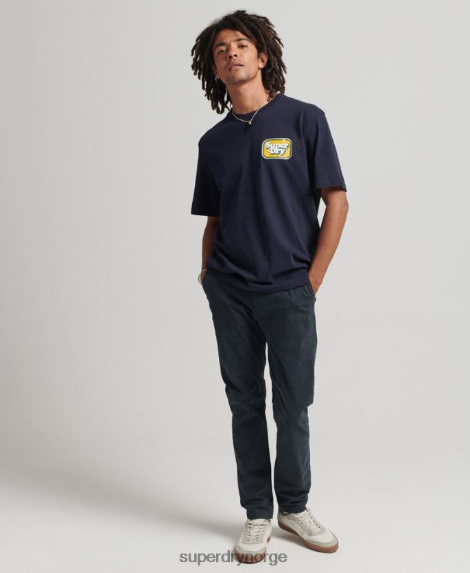 Superdry marinen klær 86P46D4811 cooper retro grafisk t-skjorte fra 70-tallet menn