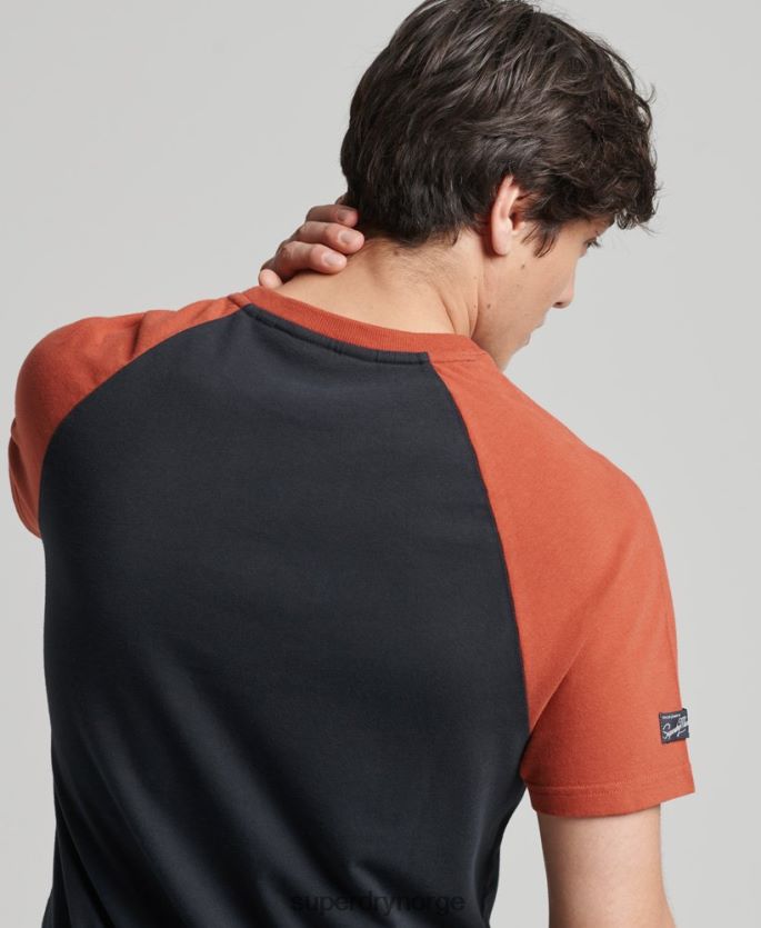 Superdry marinen klær 86P46D4842 kjerne-logografisk raglan-t-skjorte menn