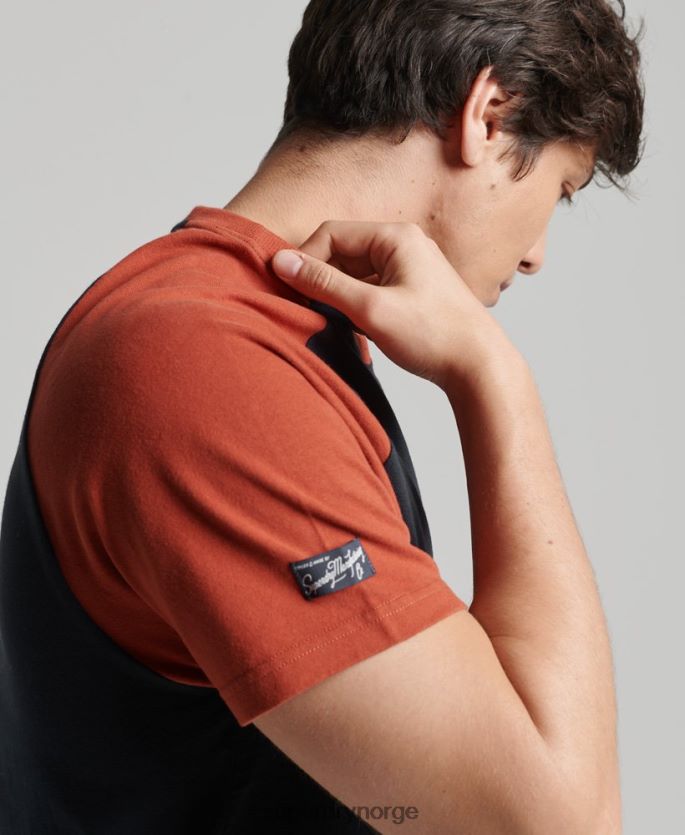 Superdry marinen klær 86P46D4842 kjerne-logografisk raglan-t-skjorte menn