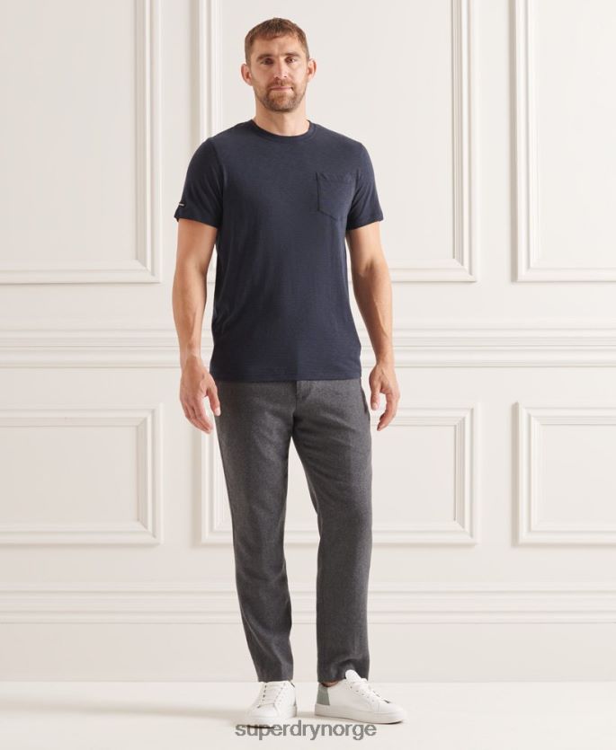 Superdry marinen klær 86P46D4871 t-skjorte med rund hals i økologisk bomull menn
