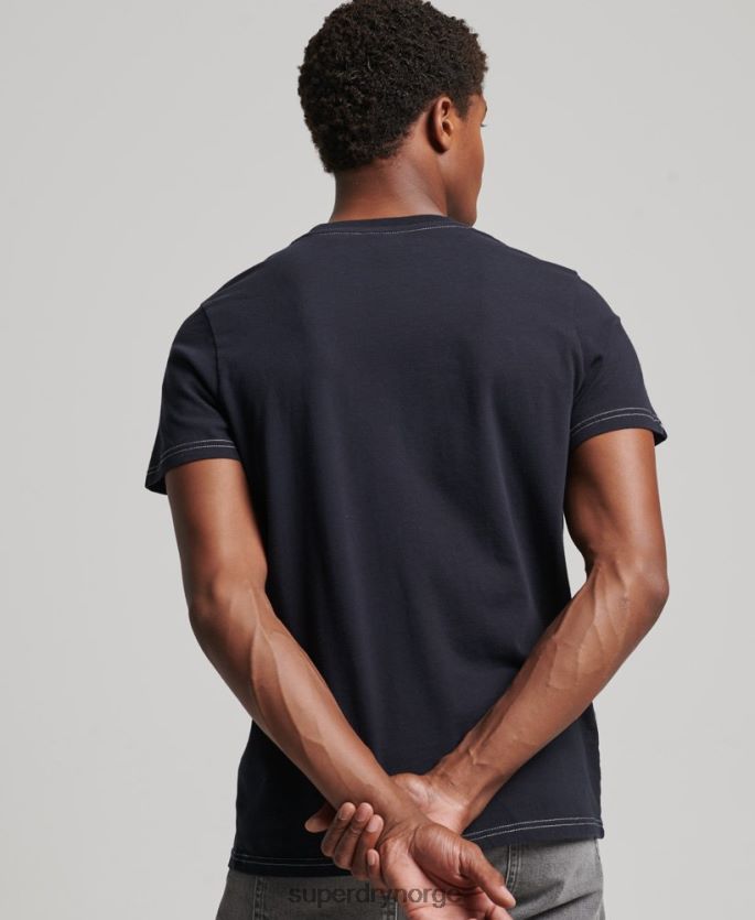 Superdry marinen klær 86P46D4873 vintage t-skjorte med striper fra 70-tallet menn