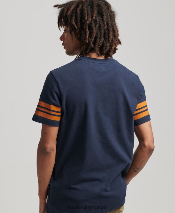 Superdry marinen klær 86P46D4875 grafisk t-skjorte for atletisk college menn
