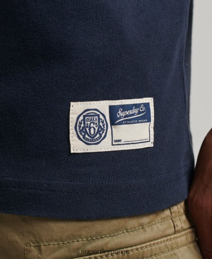 Superdry marinen klær 86P46D4875 grafisk t-skjorte for atletisk college menn