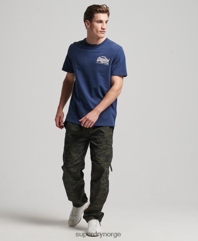 Superdry marinen klær 86P46D4896 vintage logo arv t-skjorte menn