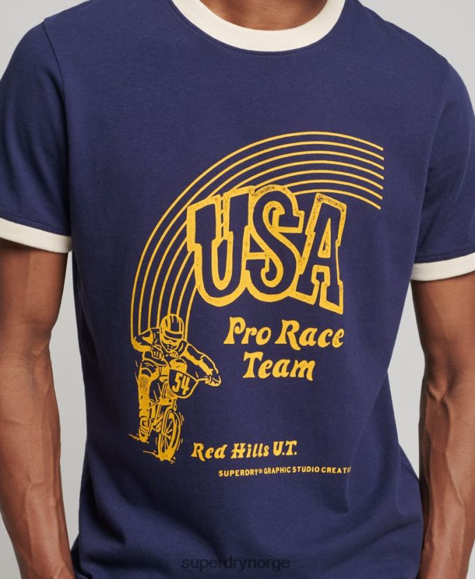 Superdry marinen klær 86P46D4914 vintage min generasjons t-skjorte menn