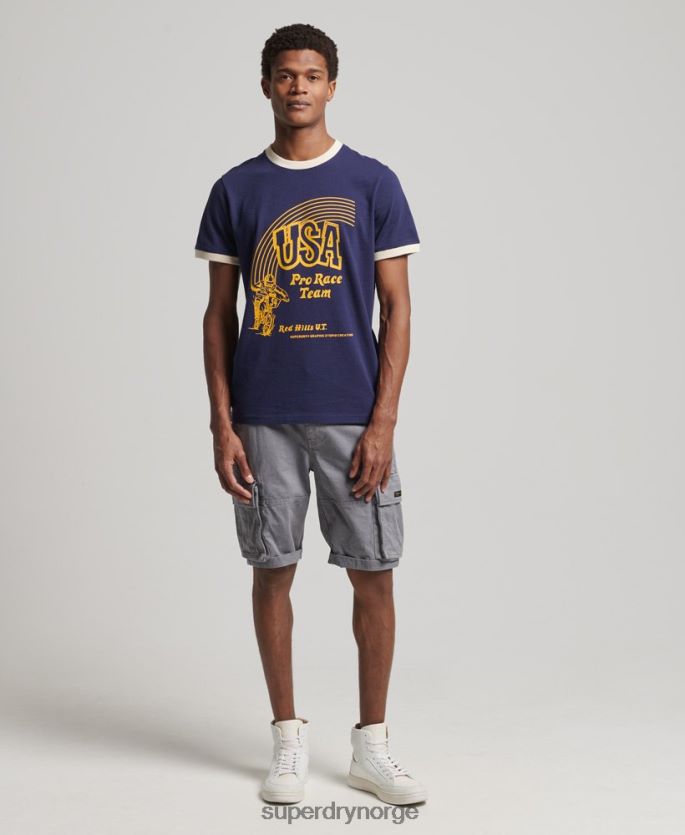 Superdry marinen klær 86P46D4914 vintage min generasjons t-skjorte menn