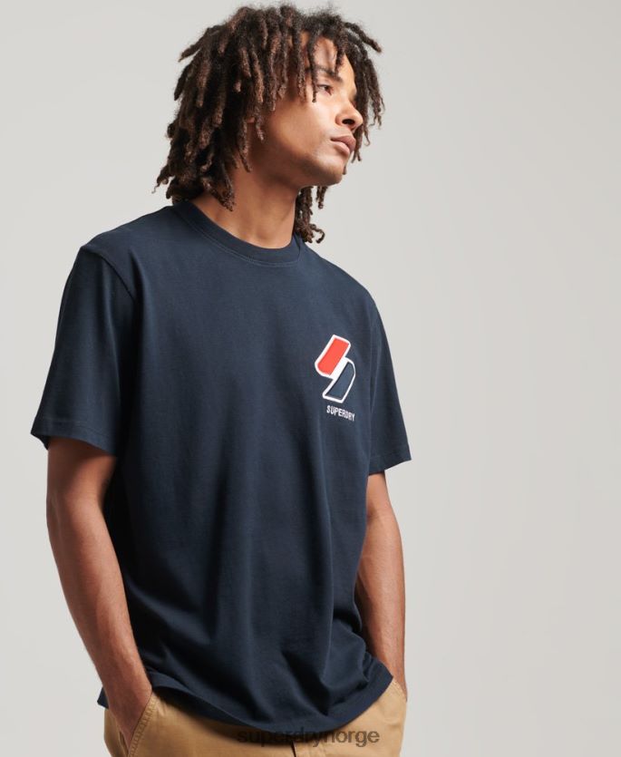 Superdry marinen klær 86P46D4926 klassisk applikasjon t-skjorte menn