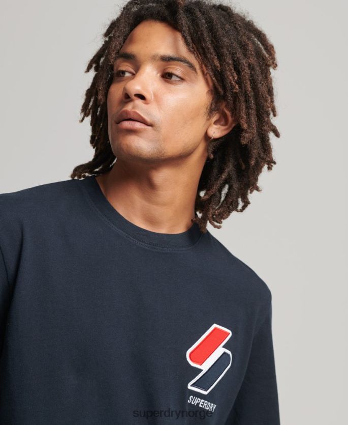 Superdry marinen klær 86P46D4926 klassisk applikasjon t-skjorte menn