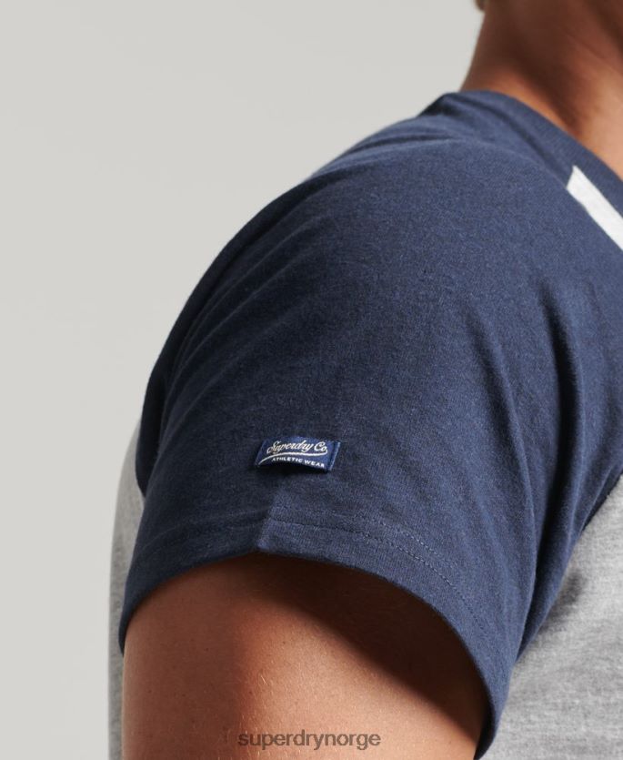Superdry marinen klær 86P46D4954 scripted college-t-skjorte menn