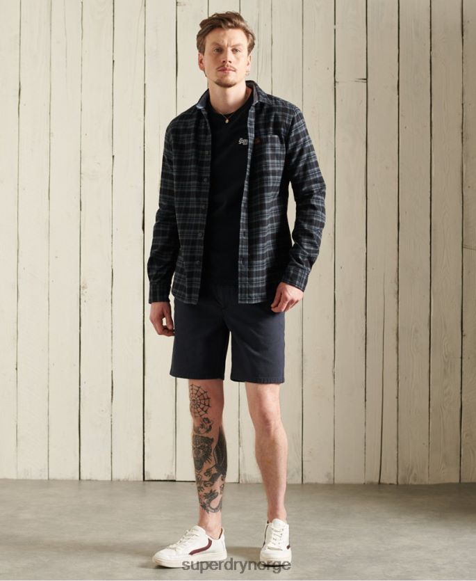 Superdry marinen klær 86P46D6500 vintage broderi-t-skjorte i økologisk bomull menn