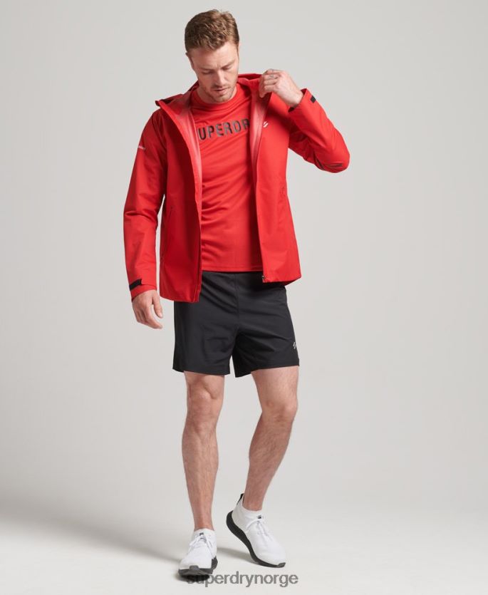 Superdry rød klær 86P46D1436 train active logo kortermet t-skjorte menn