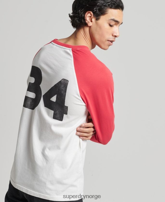 Superdry rød klær 86P46D1574 vintage surf ranchero topp menn