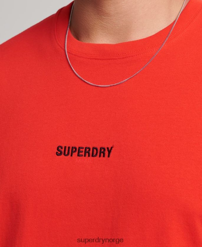 Superdry rød klær 86P46D4799 kode mikro logo t-skjorte menn
