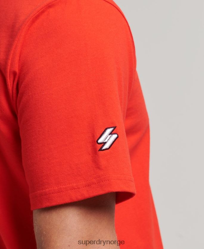 Superdry rød klær 86P46D4799 kode mikro logo t-skjorte menn