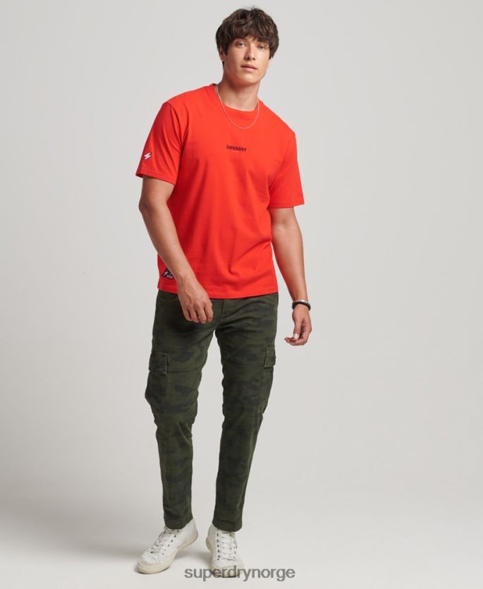 Superdry rød klær 86P46D4799 kode mikro logo t-skjorte menn
