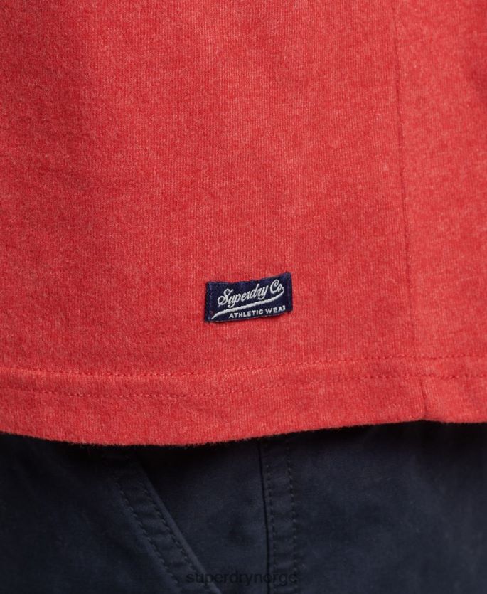 Superdry rød klær 86P46D4894 atletisk by script t-skjorte menn