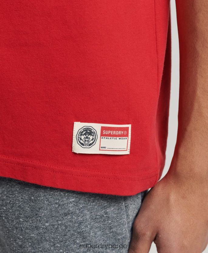 Superdry rød klær 86P46D4928 vintage atletisk t-skjorte menn