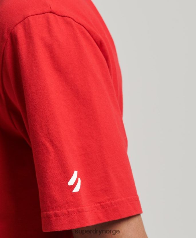 Superdry rød klær 86P46D4937 code core sport t-skjorte menn