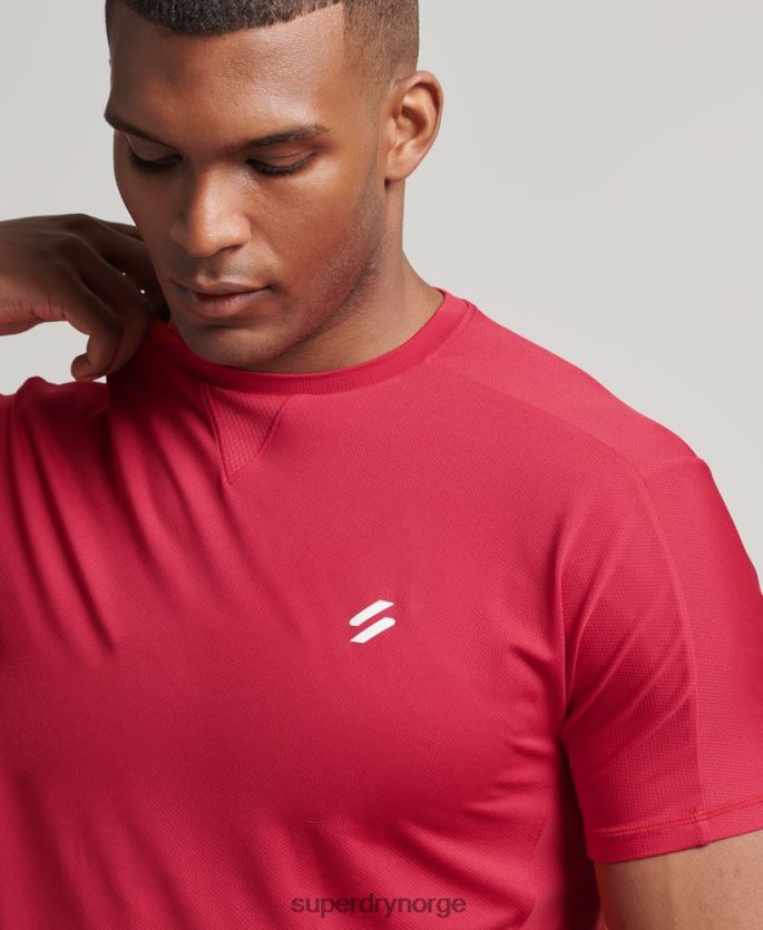 Superdry rød klær 86P46D5395 løpe kortermet t-skjorte menn