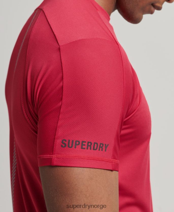 Superdry rød klær 86P46D5395 løpe kortermet t-skjorte menn