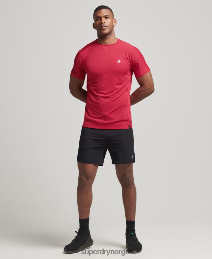 Superdry rød klær 86P46D5395 løpe kortermet t-skjorte menn