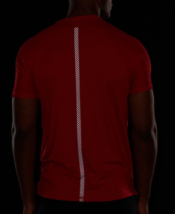 Superdry rød klær 86P46D5395 løpe kortermet t-skjorte menn