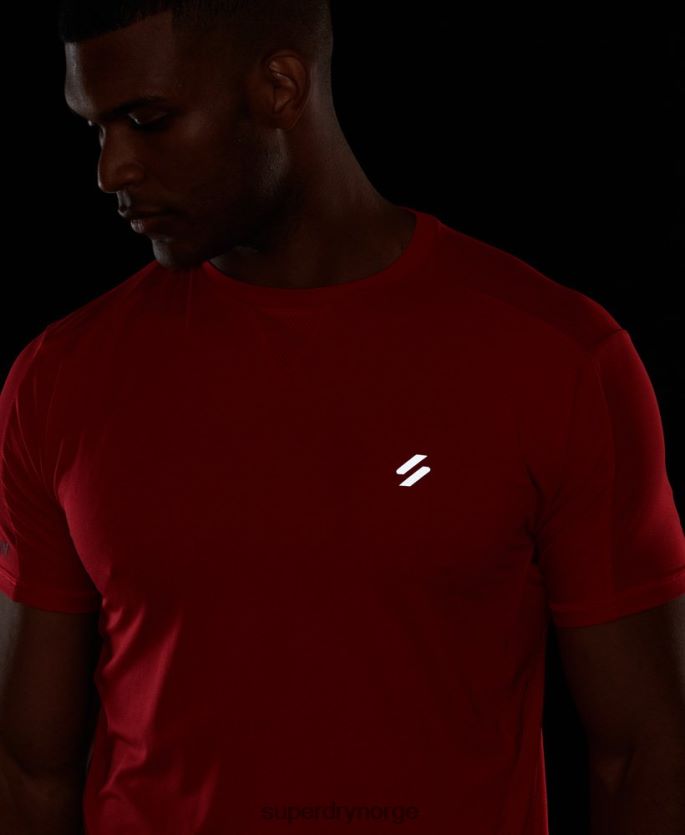 Superdry rød klær 86P46D5395 løpe kortermet t-skjorte menn