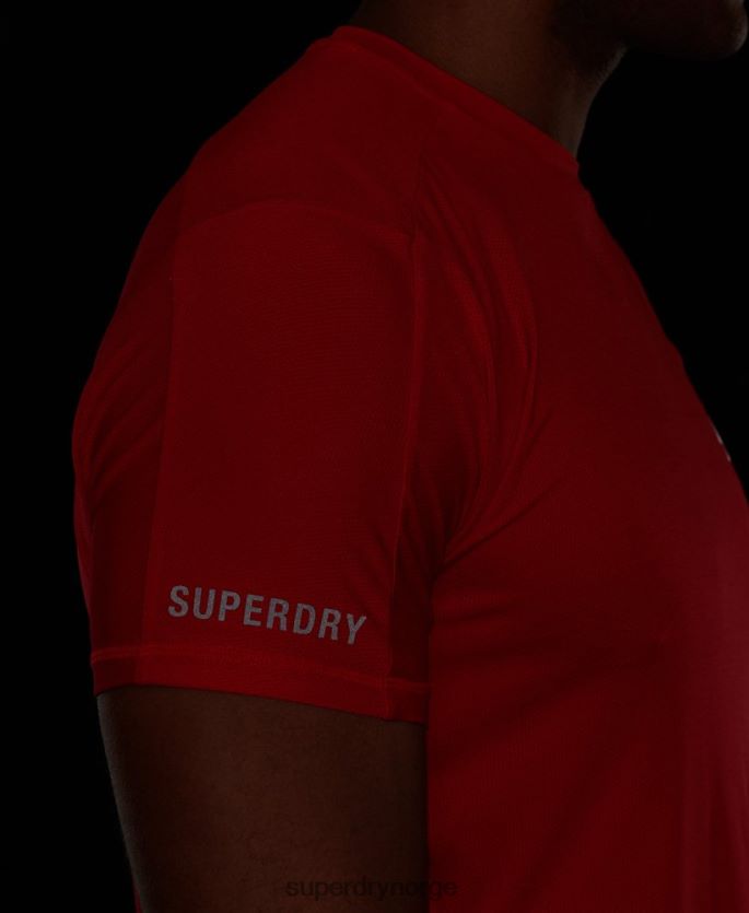 Superdry rød klær 86P46D5395 løpe kortermet t-skjorte menn