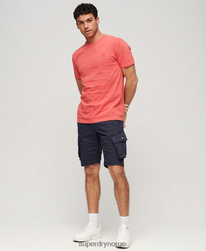 Superdry rosa klær 86P46D31 t-skjorte med vintage tekstur i økologisk bomull menn