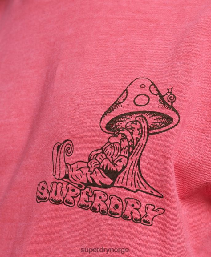 Superdry rosa klær 86P46D4793 inn i skogen grafisk t-skjorte menn