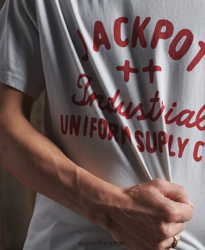 Superdry rosa klær 86P46D4984 tørr grafisk t-skjorte i begrenset opplag menn