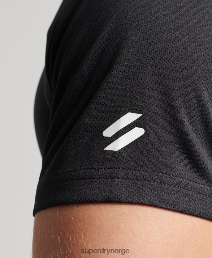 Superdry svart klær 86P46D1423 train active grafisk kortermet t-skjorte menn