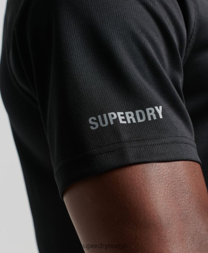 Superdry svart klær 86P46D1433 train active kortermet t-skjorte menn