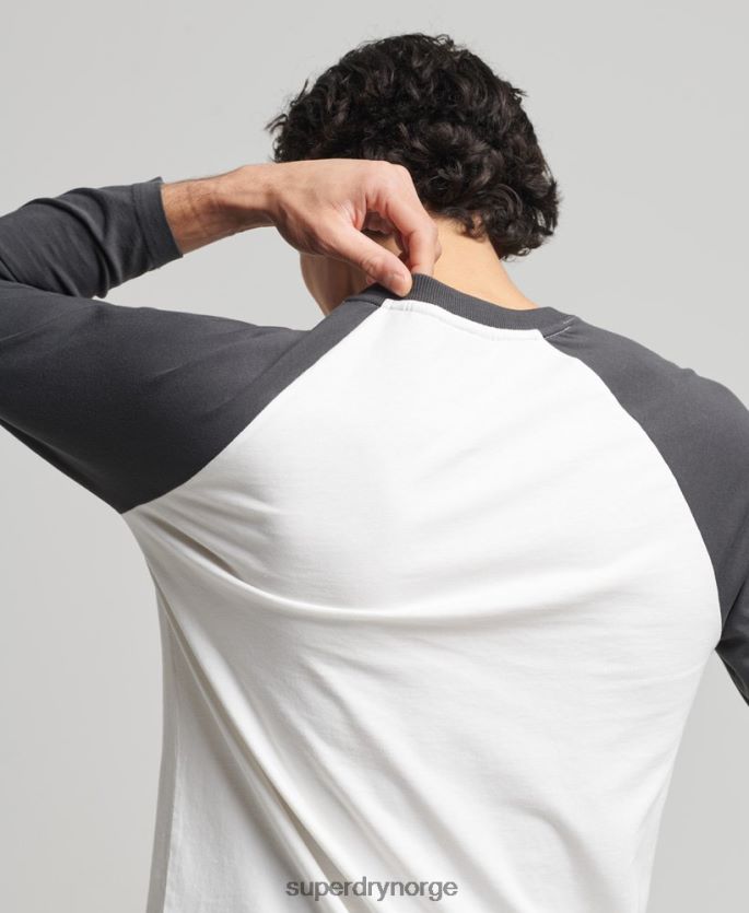 Superdry svart klær 86P46D1586 vintage surf ranchero topp menn