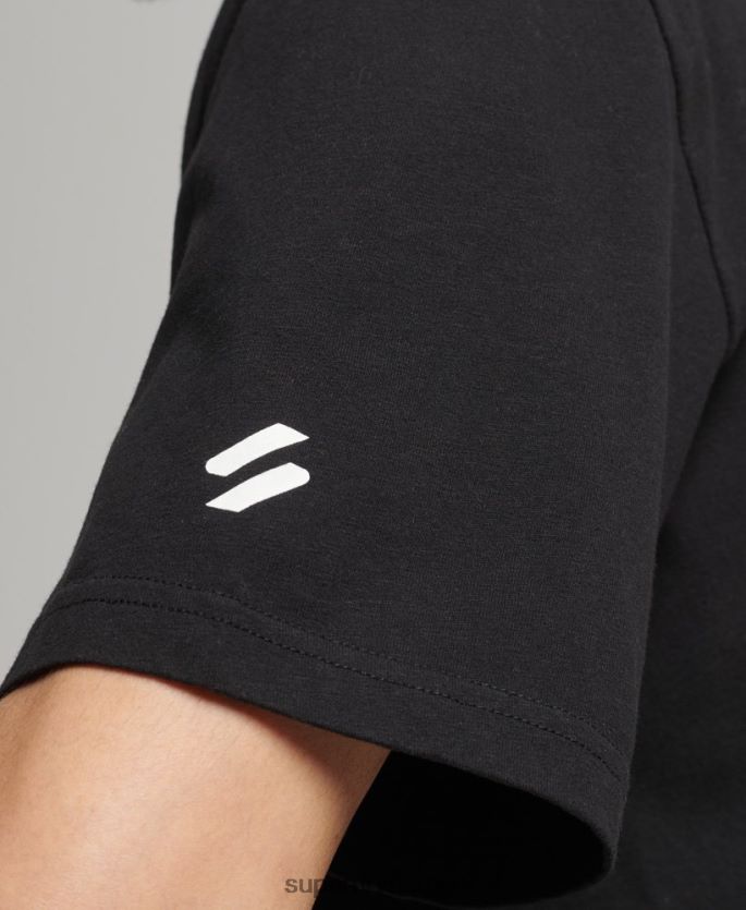 Superdry svart klær 86P46D4841 code core sport t-skjorte menn
