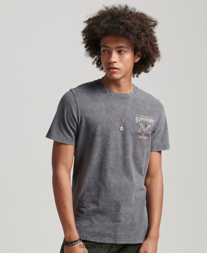Superdry svart klær 86P46D4925 indie t-skjorte menn