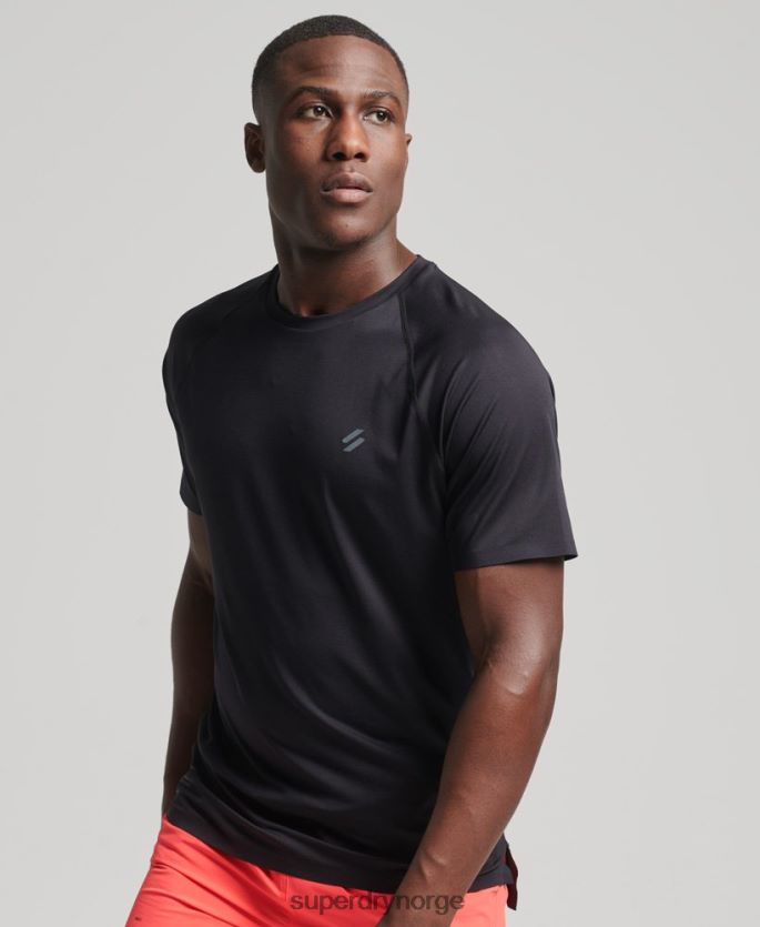 Superdry svart klær 86P46D5386 train premium kortermet t-skjorte menn